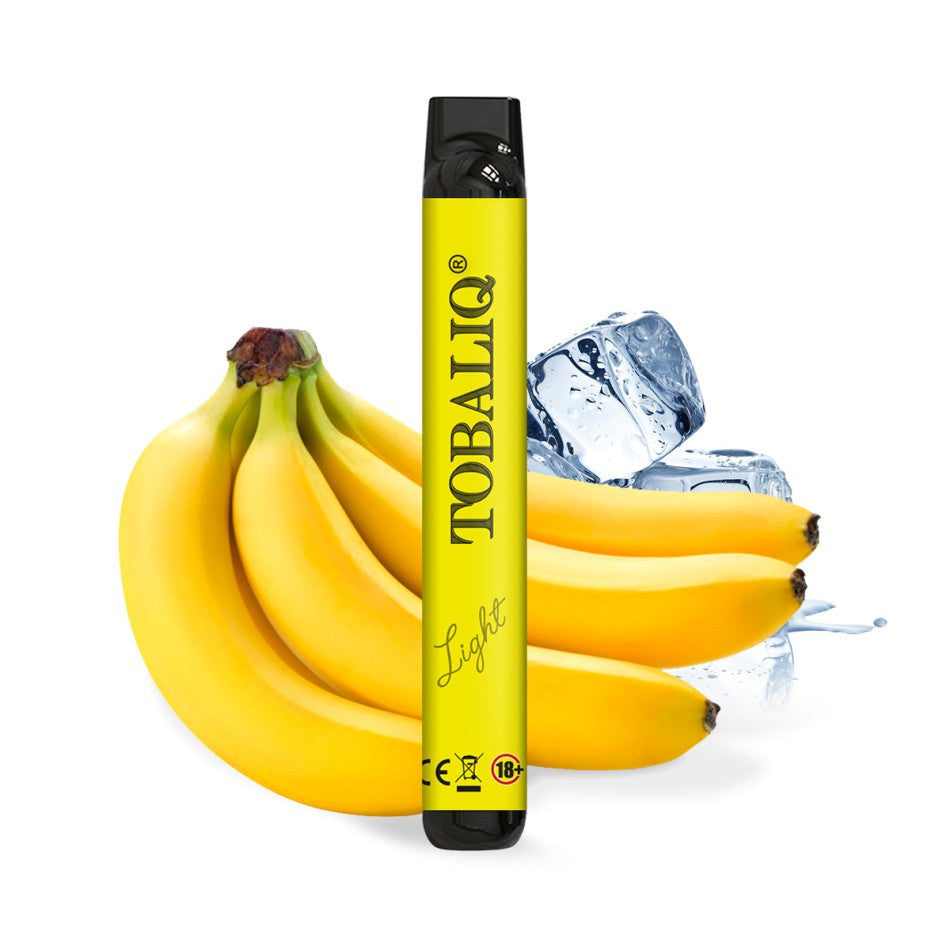 TobaliQ E-Shisha 10mg Nikotin 600 Puffs Banana ICE