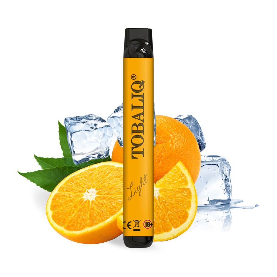 TobaliQ E-Shisha 10mg Nikotin 600 Puffs Orange ICE