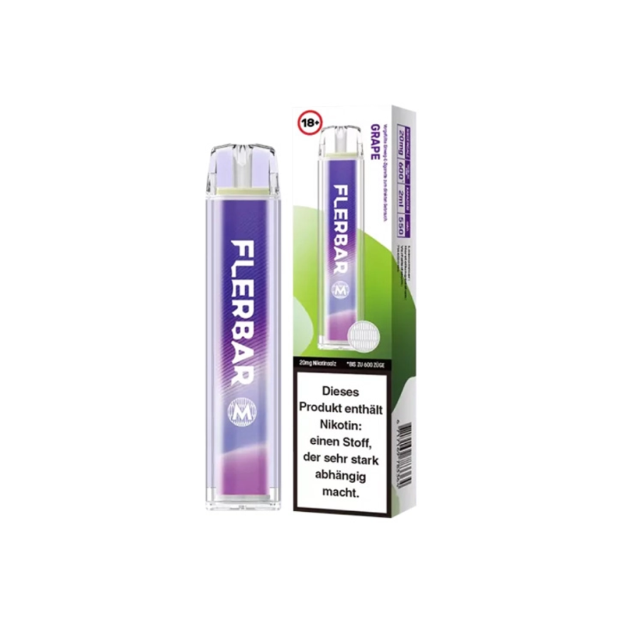 Flerbar 600 Grape Einweg E-Zigarette 20mg