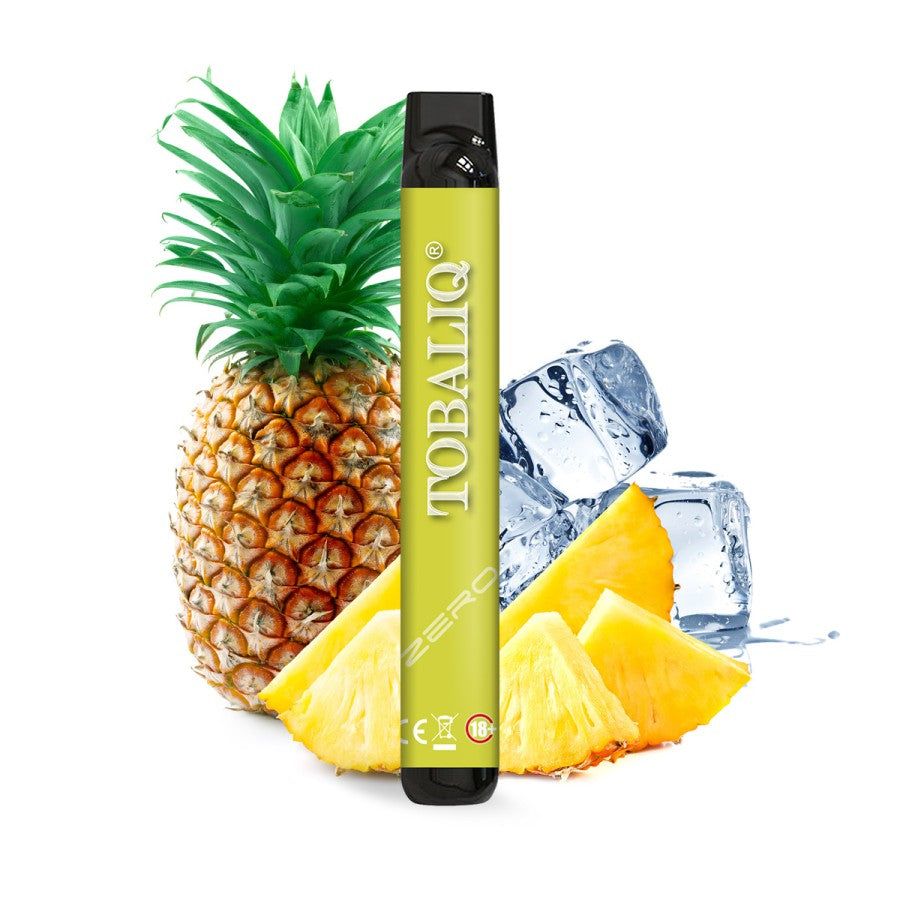 TobaliQ E-Shisha ohne Nikotin 600 züge Pineapple ICE